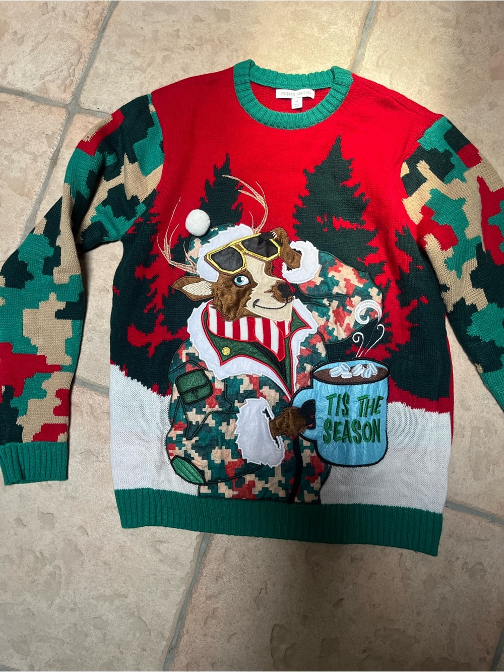 Tis The Season Red & Green Crewneck Sweater